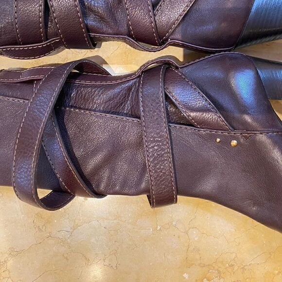 Chloe brown leather boot with wraparound straps- size 41 - Picture 10 of 16